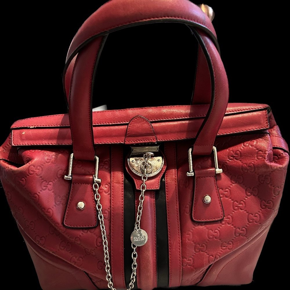 Gucci Red leather handbag